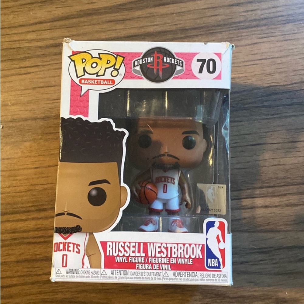 FUNKO POP BASKETBALL NBA HOUSTON ROCKETS - RUSSELL WESTBROOK (WHITE)